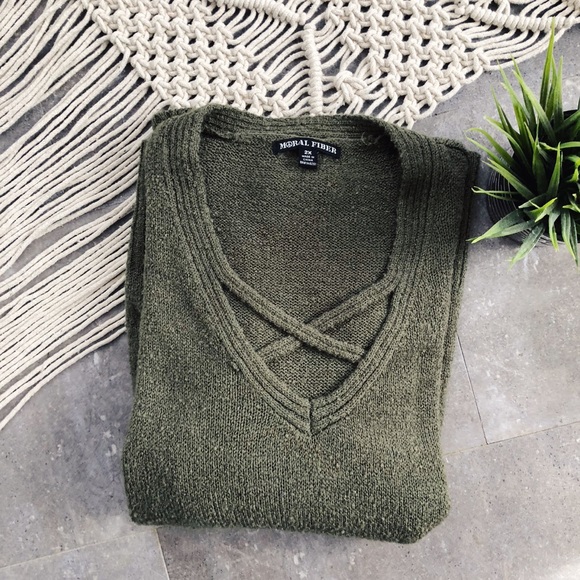 Sweaters - Crisscross Side Slit Sweater